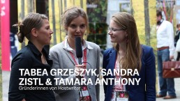 Tabea Grzeszyk, Sandra Zistl & Tamara Anthony, Gründerinnen von Hostwriter