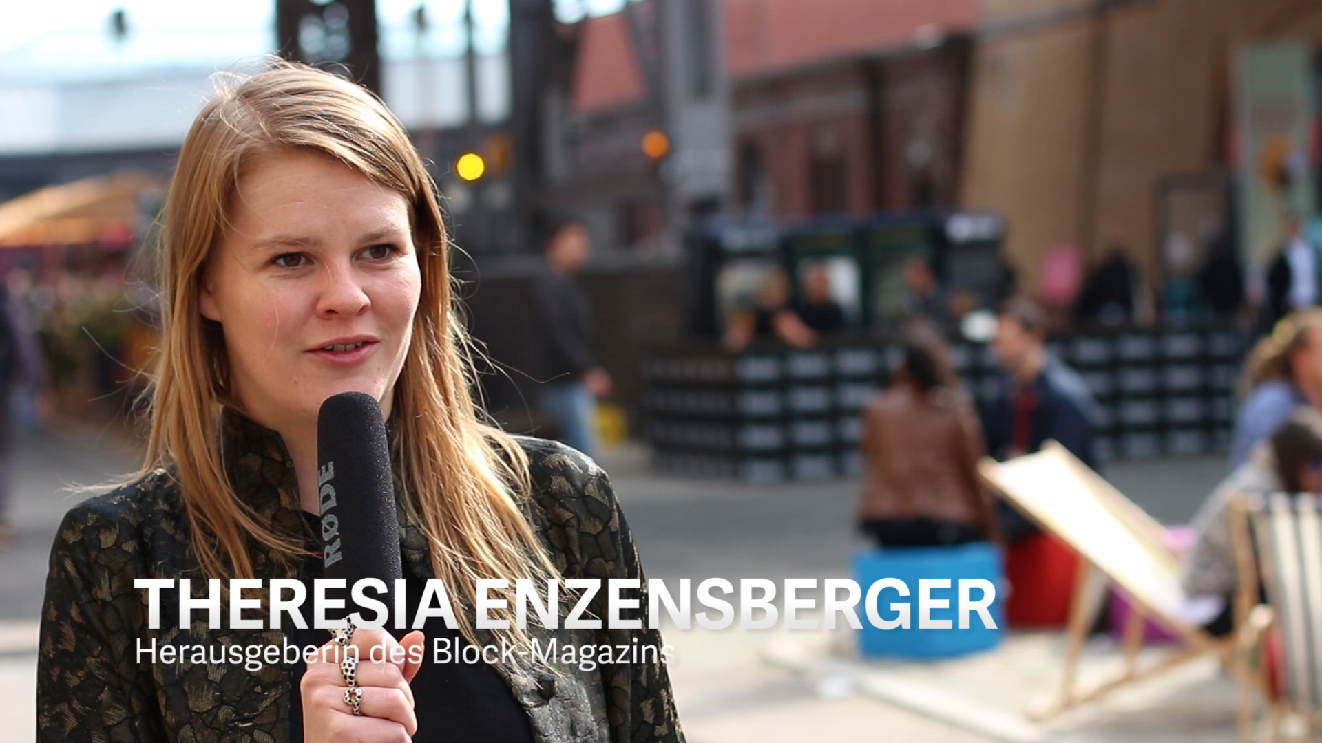 Theresia Enzensberger, Herausgeberin des Block-Magazins